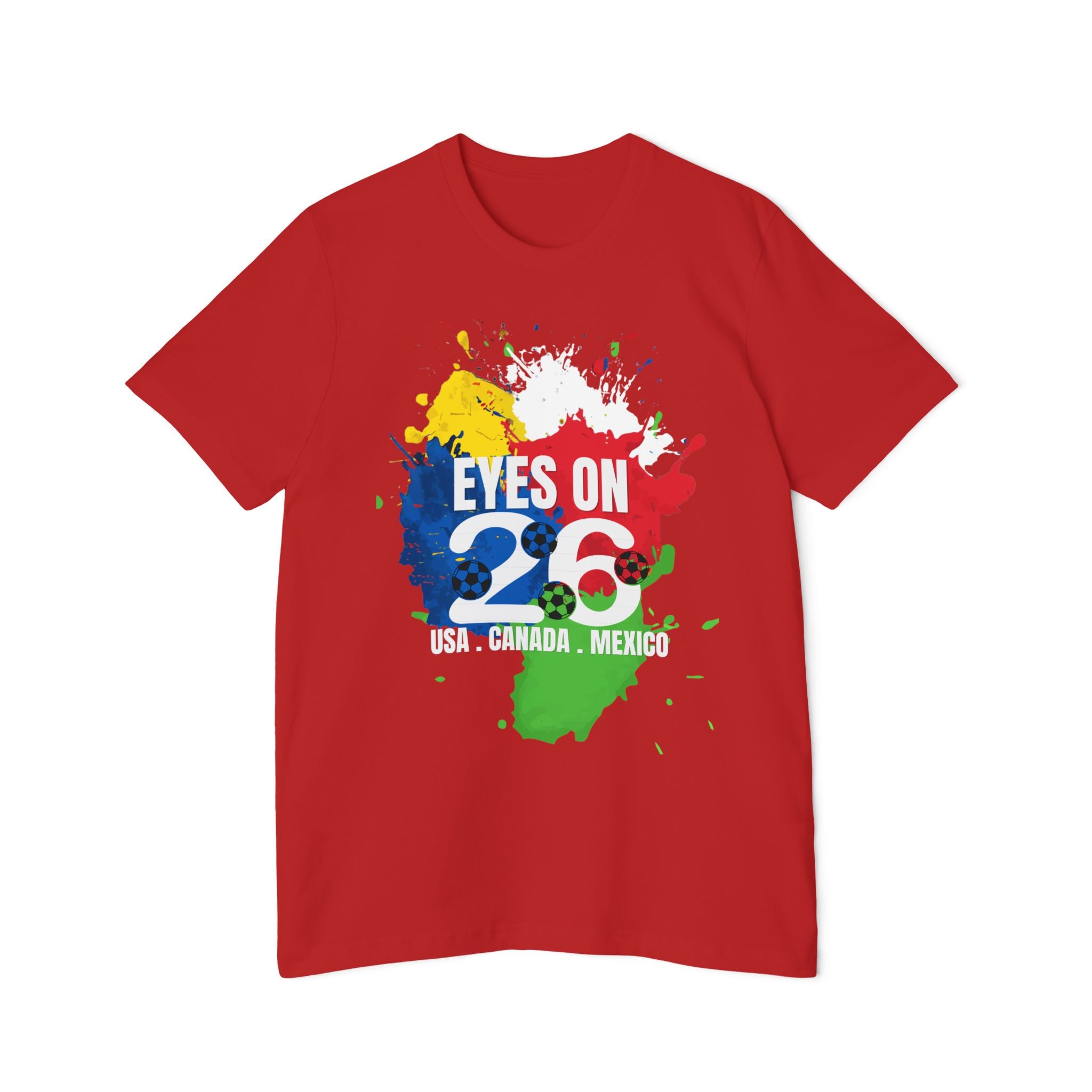 Unisex USA Canada Mexico Soccer Fan T-Shirt - WC 2026 Graphic Tee