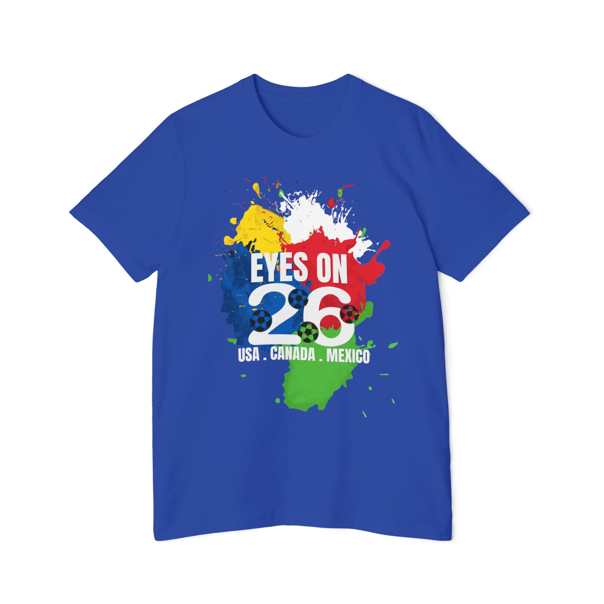 Unisex USA Canada Mexico Soccer Fan T-Shirt - WC 2026 Graphic Tee
