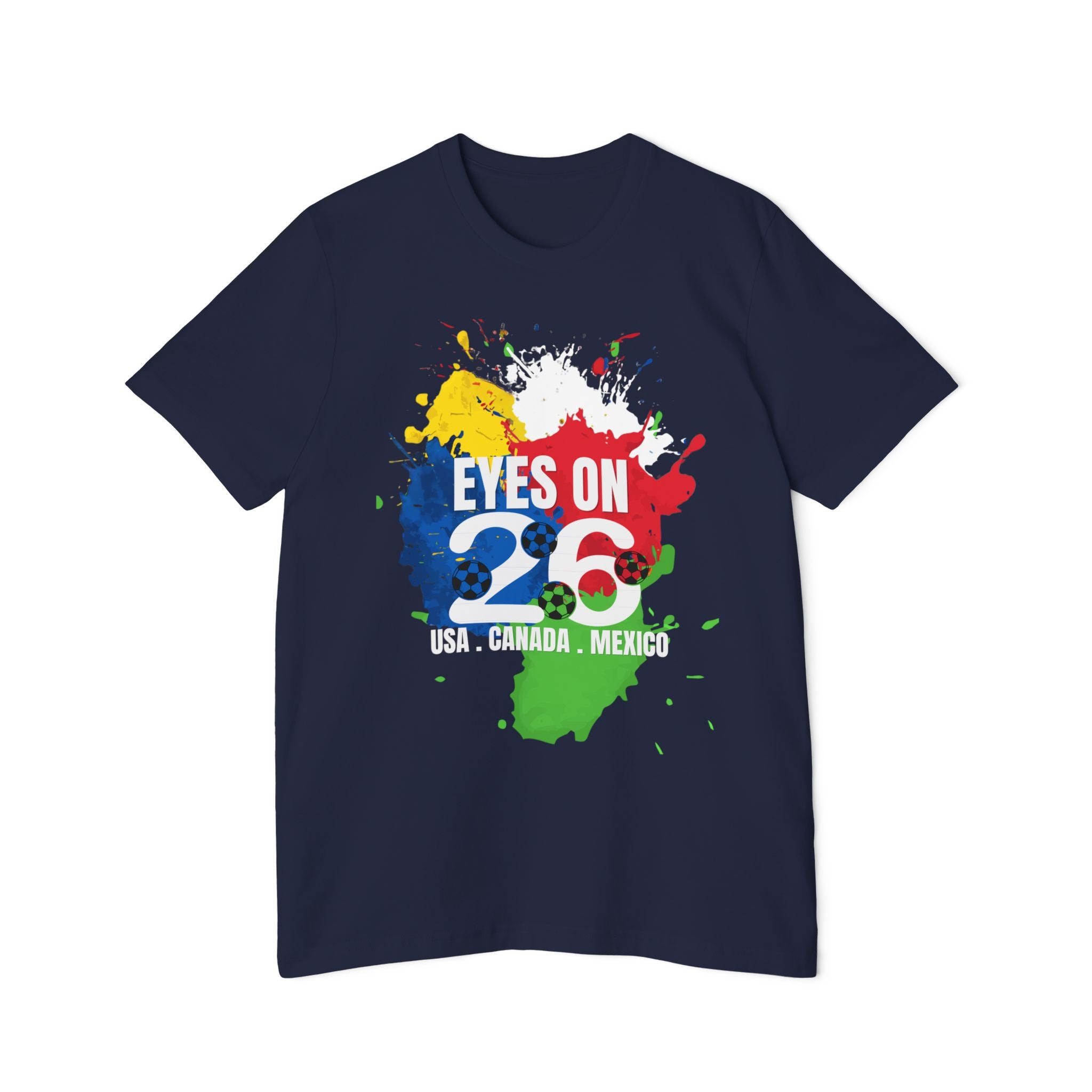 Unisex USA Canada Mexico Soccer Fan T-Shirt - WC 2026 Graphic Tee