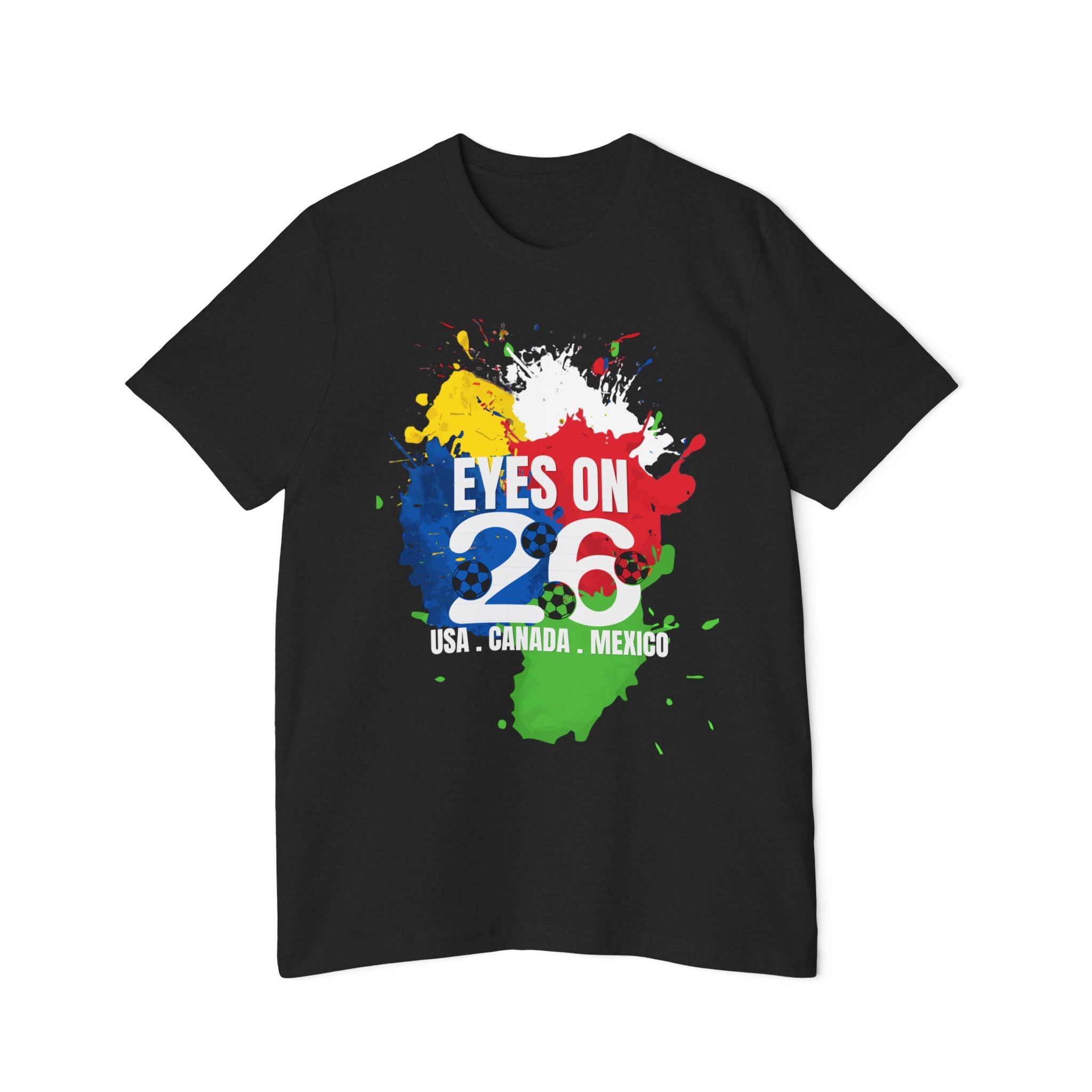 Unisex USA Canada Mexico Soccer Fan T-Shirt - WC 2026 Graphic Tee