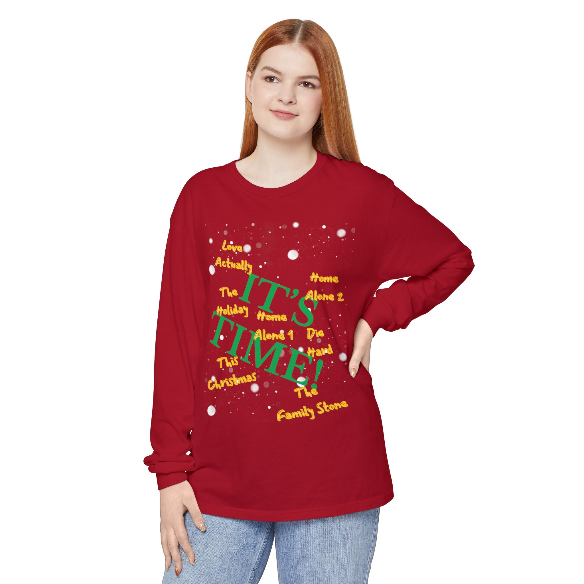 Limited Edition-"It's Time!" Holiday Movies Long Sleeve Tee