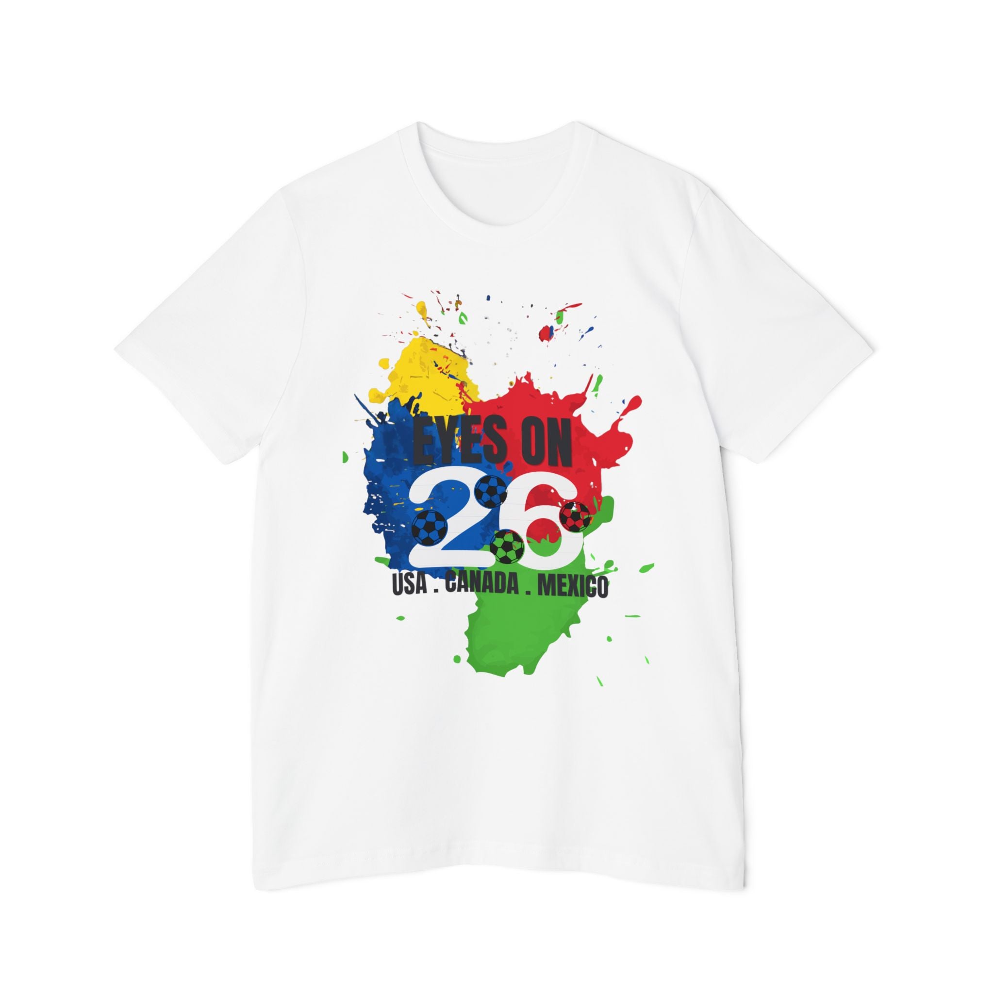 Unisex USA Canada Mexico Soccer Fan T-Shirt - WC 2026 Graphic Tee