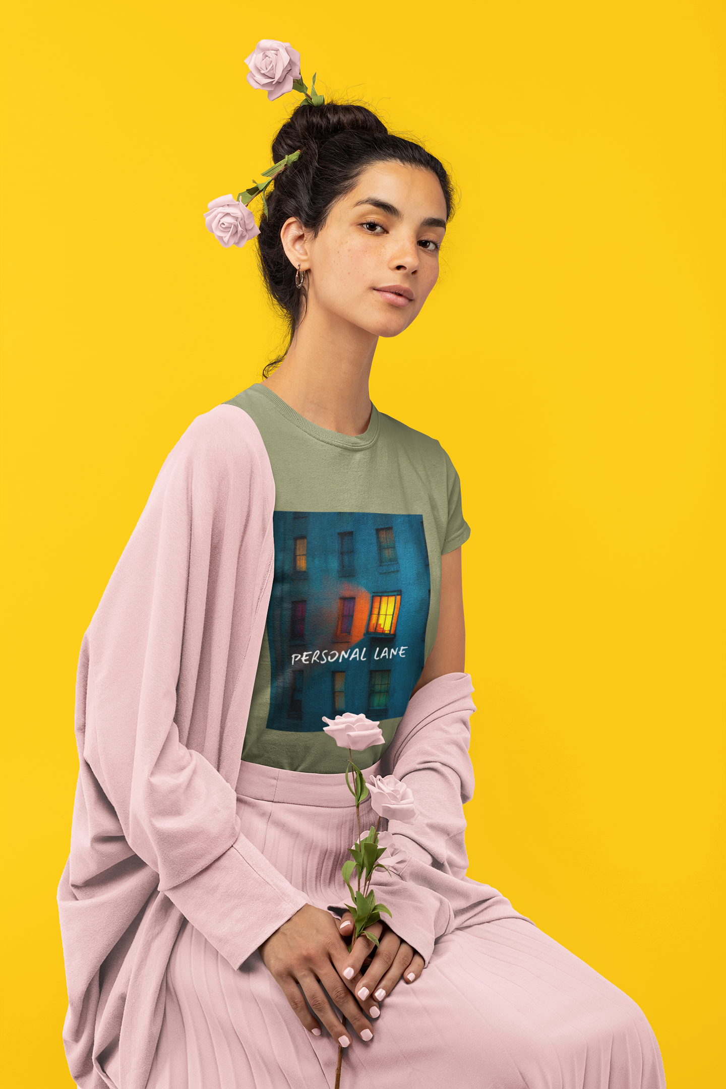 Graphic Tee - Personal Lane - Unisex Garment-Dyed Heavyweight Cotton