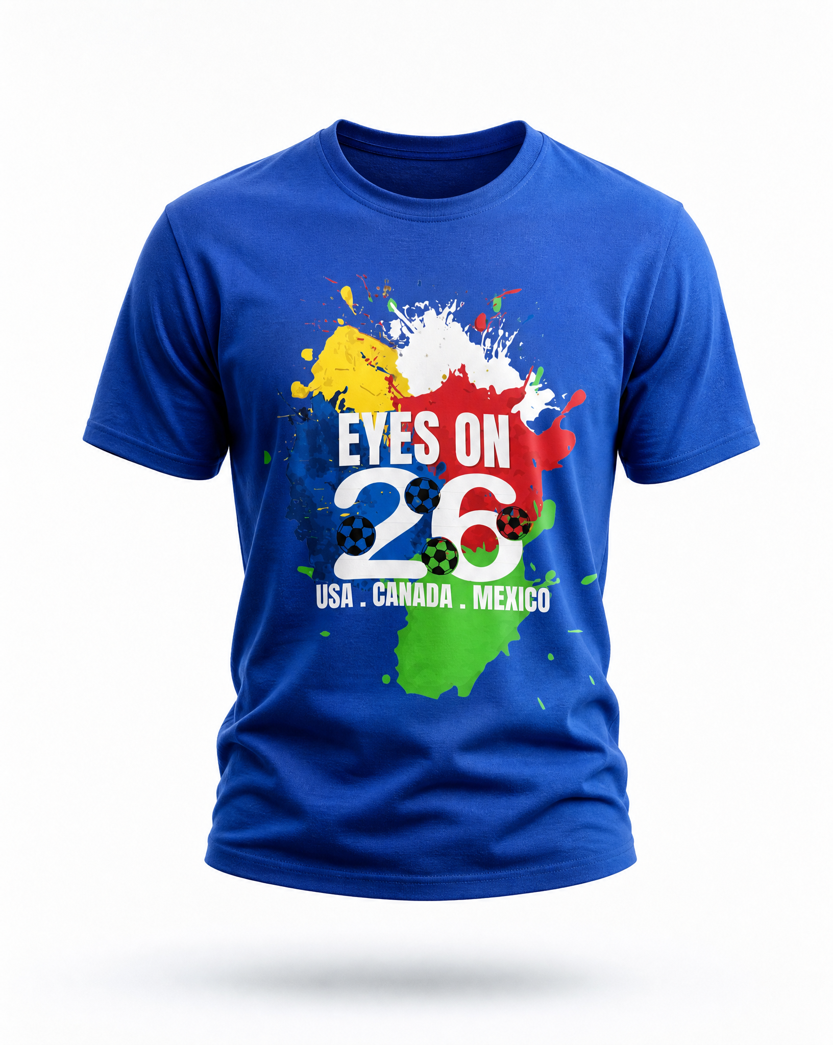 Unisex USA Canada Mexico Soccer Fan T-Shirt - WC 2026 Graphic Tee