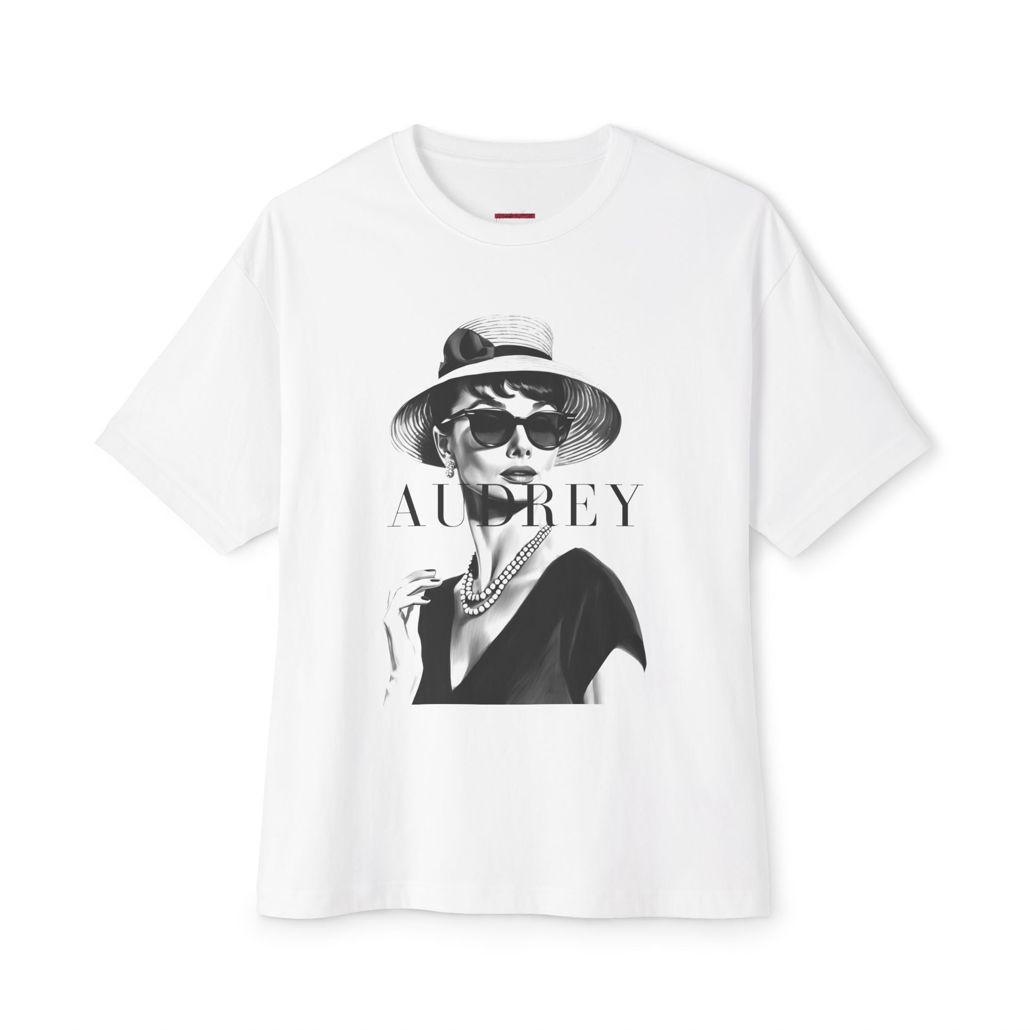 Oversized Tee - 'Audrey It Girl' Women's Graphic Top