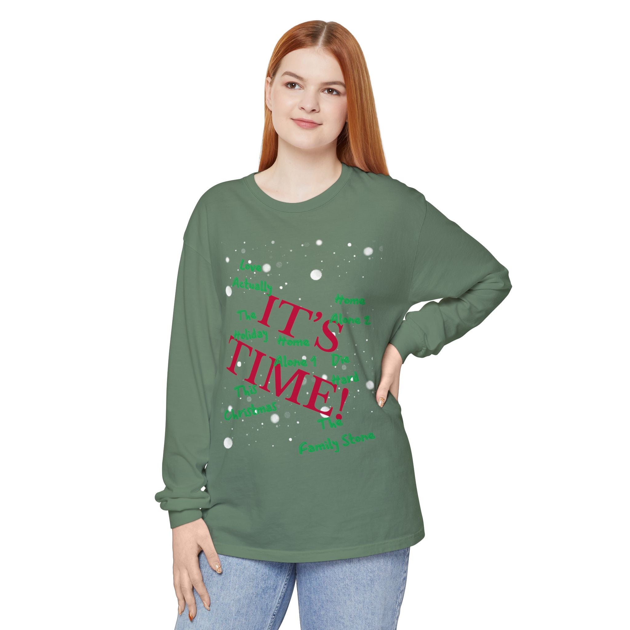 Limited Edition-"It's Time!" Holiday Movies Long Sleeve Tee