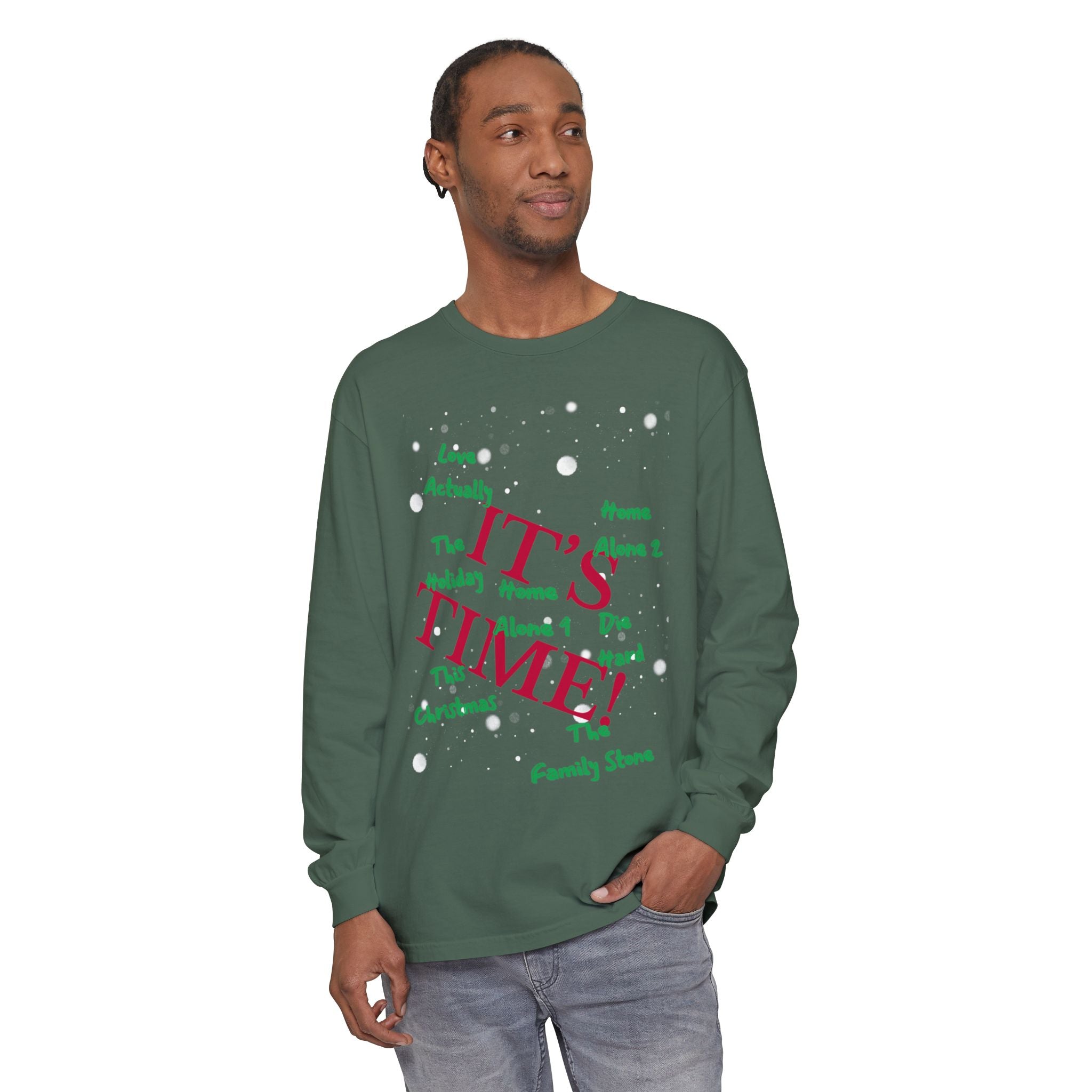 Limited Edition-"It's Time!" Holiday Movies Long Sleeve Tee