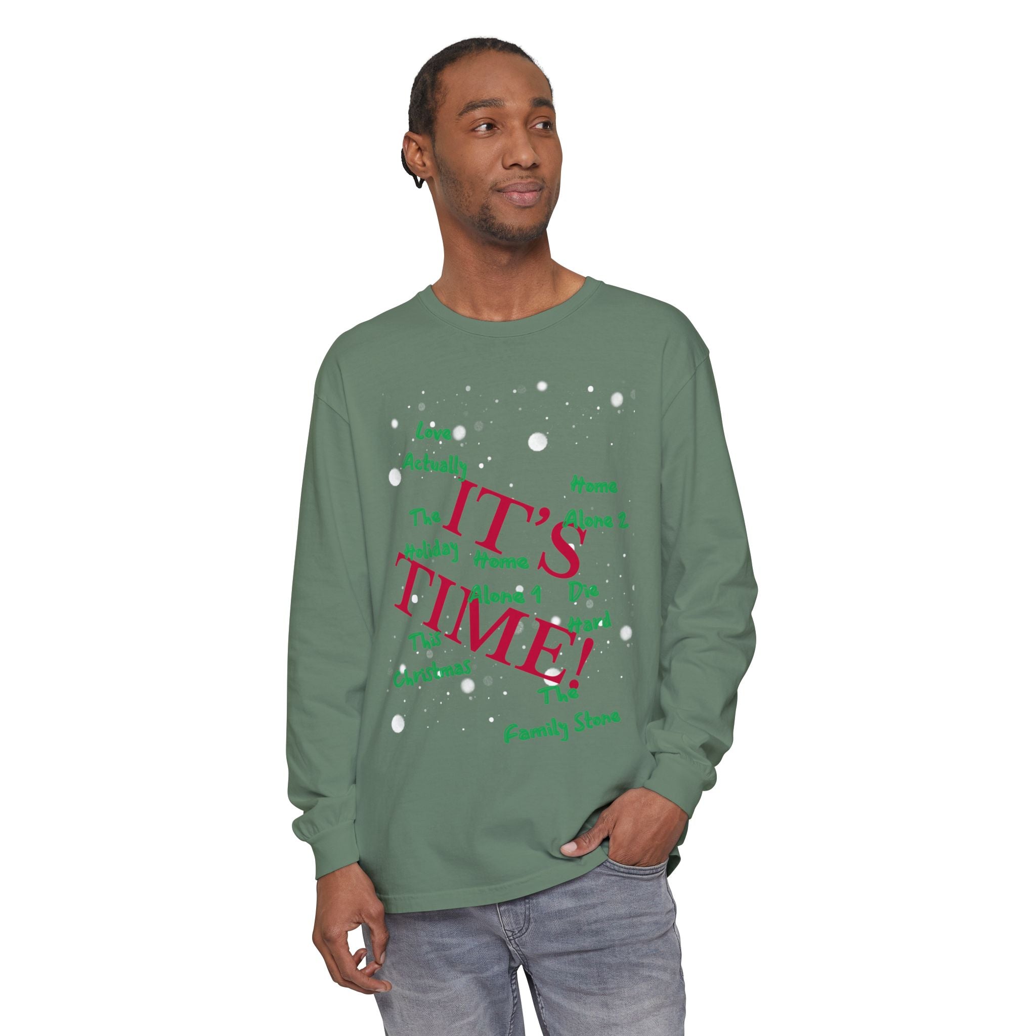 Limited Edition-"It's Time!" Holiday Movies Long Sleeve Tee